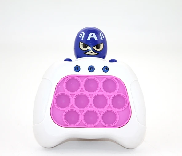 Işıklı Müzikli Pop-It Captain America Tasarımlı - 1