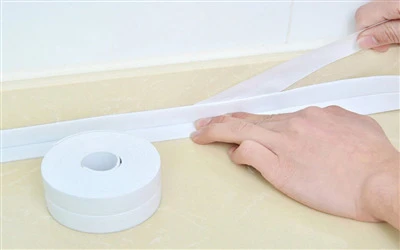 BEYAZ Su Sızdırmaz Lavabo Kenar Bandı (KUTUSUZ)(3.2m) ürün görseli