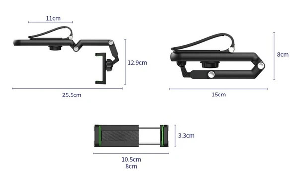 1080° Dönebilen Çok Fonksiyonlu Telefon Tutucu - 2