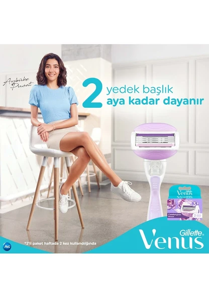 Gillette Venus Comfortglide Breeze 2'li Yedek Tıraş Bıçağı - Resim 2