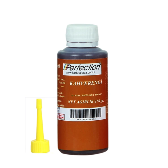 Perfection CHEF Sıvı Su Bazlı Likit Gıda Boyası KAHVERENGİ 150 gr. - 1