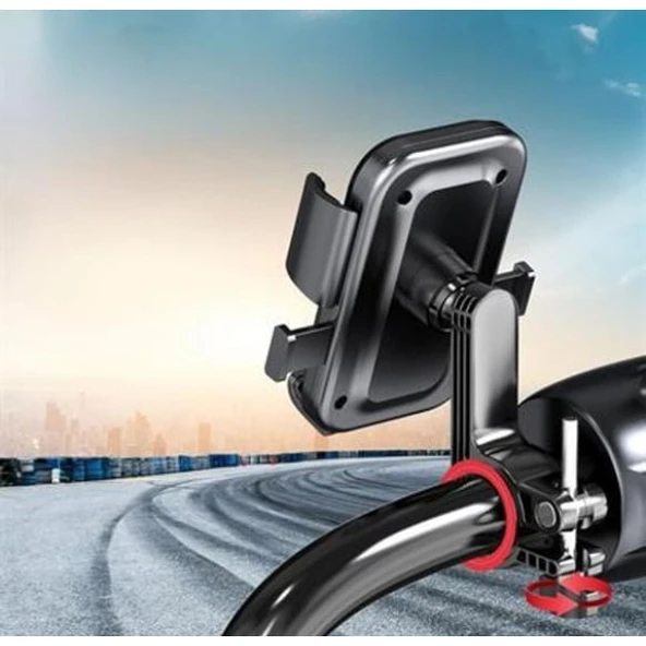 360° Gidon Bisiklet Motosiklet Telefon Tutucu - Resim 3