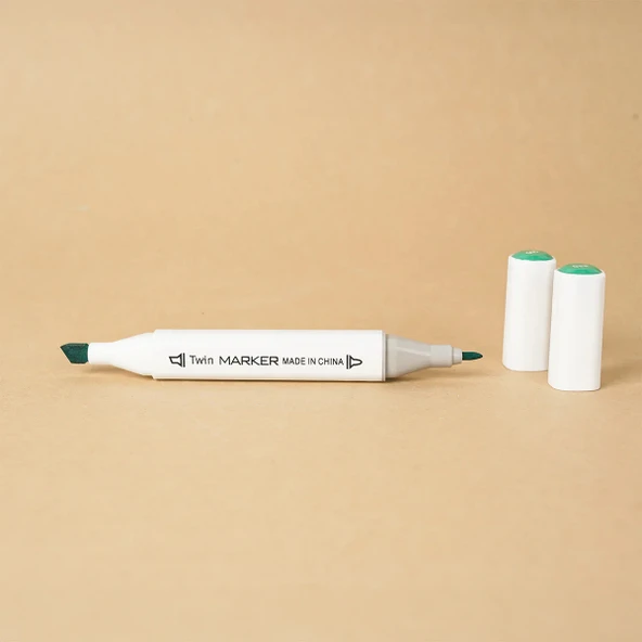 12 Parça Çift Taraflı Marker Boya Kalemi - Resim 8