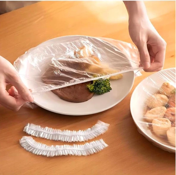 Lastikli Tencere Ve Tabak Bonesi 100 Adet (22cm) - Resim 6