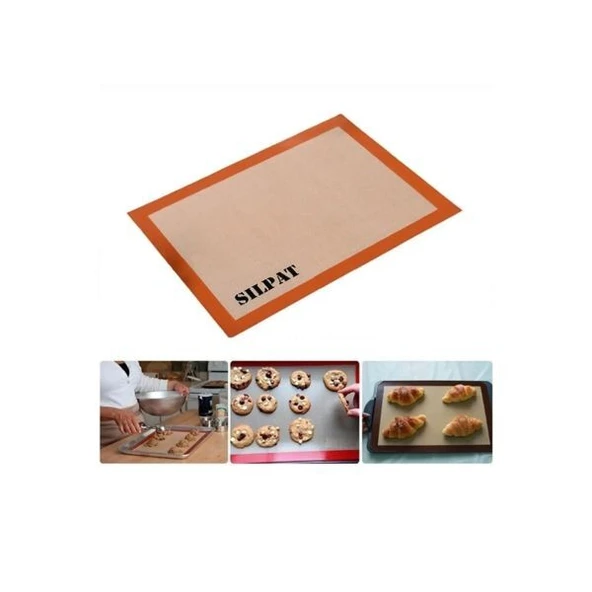 Silikon Silpat Yanmaz Yapışmaz Pişirme Matı - Resim 4