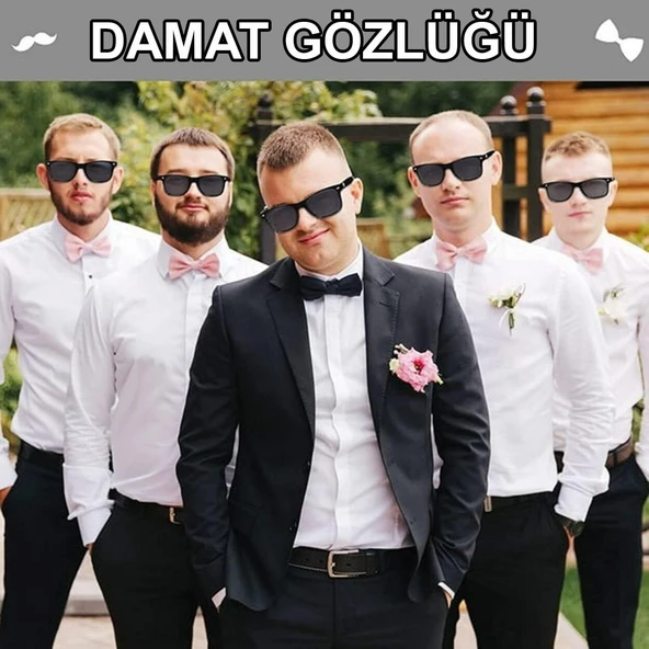 Damat Gözlüğü – Düğün ve Bekarlığa Veda Partisi Aksesuarı - Resim 6