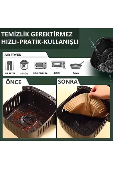 Fritöz Pişirme Kağıdı 50 Adet - Resim 6