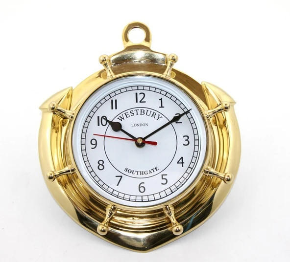 Pirinç Çapalı Duvar Saati ürün görseli