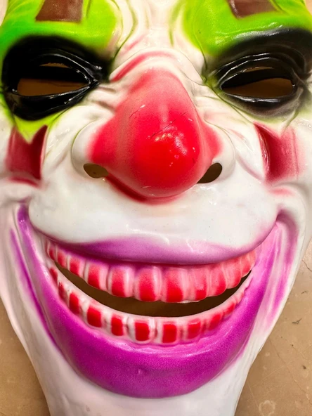 Psikopat Palyaço Temalı Joker Maskesi - Resim 8