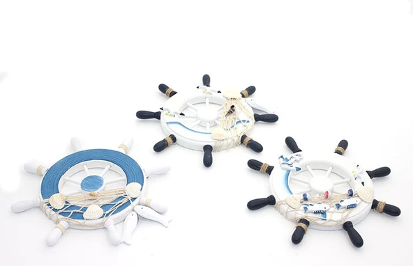 Ahşap Marin Duvara Asmalı Dümen ürün görseli