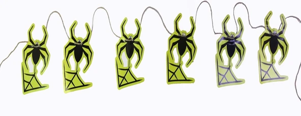 Örümcek Şekilli Asmalı Halloween Flama Banner Afiş 2 Metre - Resim 2