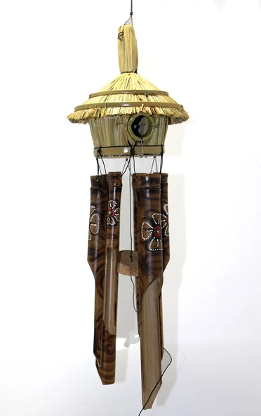 Hasır Kuş Yuvalı Bambu Çan 50 cm ürün görseli