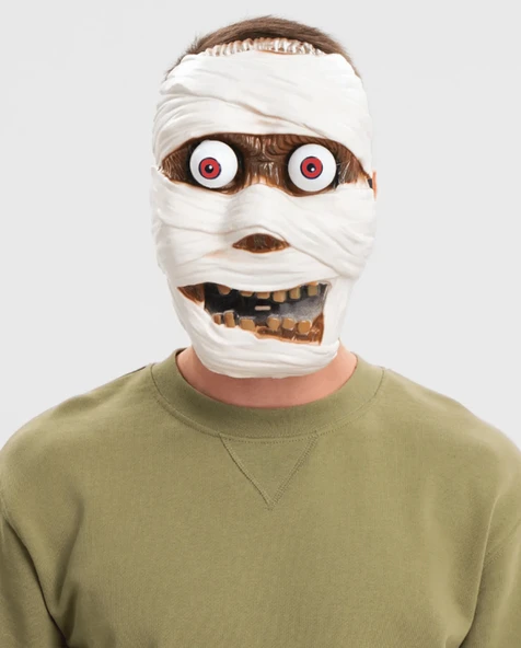 Sallanan Yaylı Oynar Gözlü Mumya Maskesi ürün görseli