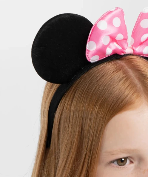 Pembe Fiyonklu Minnie Mouse Tacı - 7