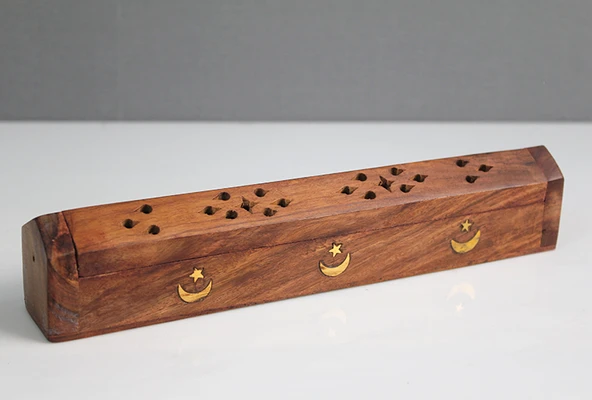 Ahşap Maun Tabut Tütsülük Model 3 - 1