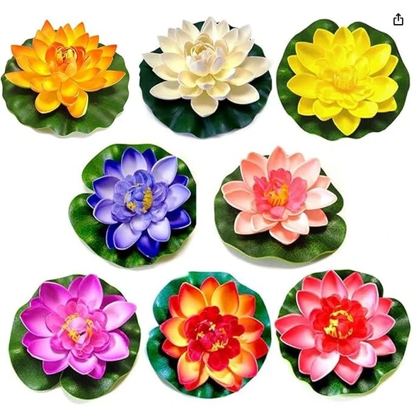 Dekoratif Yapay Lotus Çiçeği - Resim 7