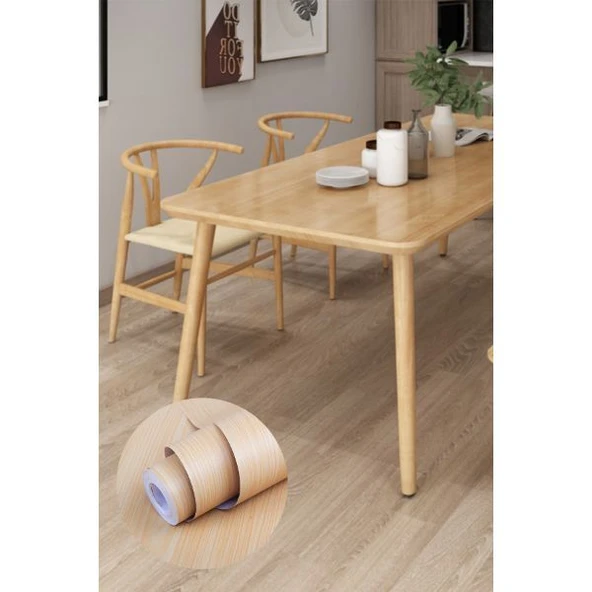 Ahşap Görünümlü Kendinden Yapışkanlı Kaplama Folyosu 5 Metre ürün görseli