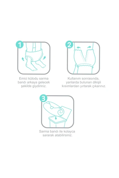 Sleepy Sensitive Emici Külot Medium 30x2 60 Adet - Resim 8