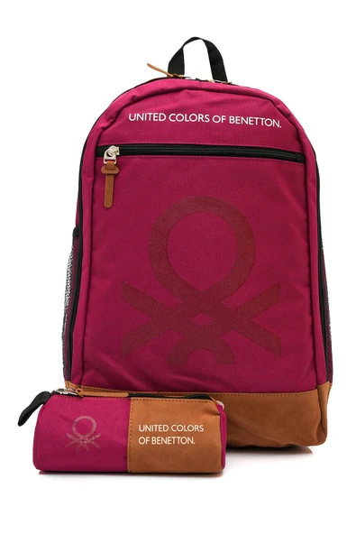 United Colors Of Benetton Unisex Genç Lise Üniversite 2'li Okul Seti Okul Çantası ve Kalemlik Seti 1305859 ürün görseli