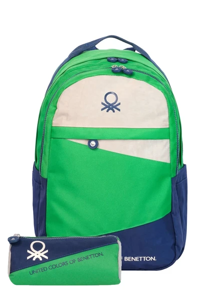 United Colors Of Benetton Unisex Genç Lise Üniversite 2'li Okul Seti Okul Çantası ve Kalemlik Seti 1311315 ürün görseli