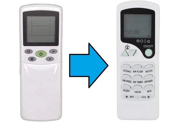 Fujiplus ile uyumlu Model ZH/TY-04 Klima Kumandası-Resimde Sağdaki Gönderilir ürün görseli