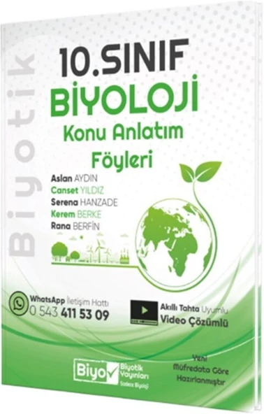 10. Sınıf Biyoloji Konu Anlatım Föyleri Biyotik Yayınları