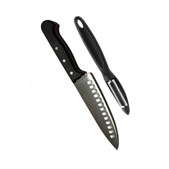 Sürbisa 61070 Kanallı Şef Bıçağı ve Oneday Soyacak Set - 2