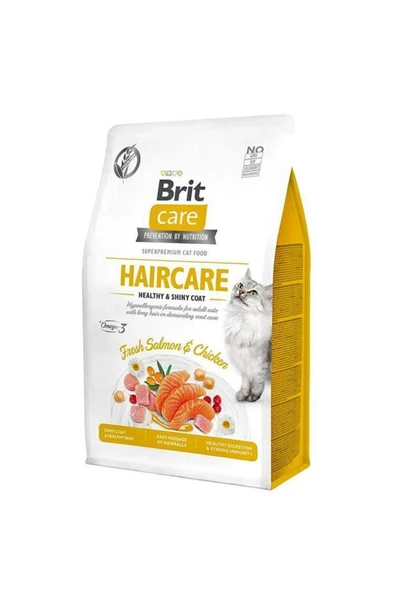 Brit Care Haircare Healthy & Shiny Tavuklu Ve Somonlu Kedi Maması 2 Kg