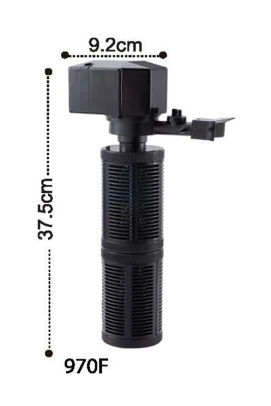 Petgarden Dophin 970f Akvaryum Iç Filtresi, (1400 Lt/saat 24.8 Watt) 6938104014729
