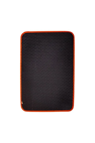 cattie Altıgen Model Kum Toplayıcı Fonksiyonel Kedi Paspası Medium Turuncu 37x50 Cm