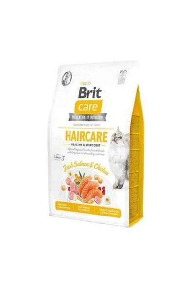 Brit Care Haircare Hypo-Allergenic Deri ve Tüy Sağlığı için Tahılsız Yetişkin Kedi Maması 7 kg