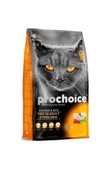 ProChoice Prochoice Pro 32 Kısırlaştırılmış Kedi Maması 2 Kg Özel Paket