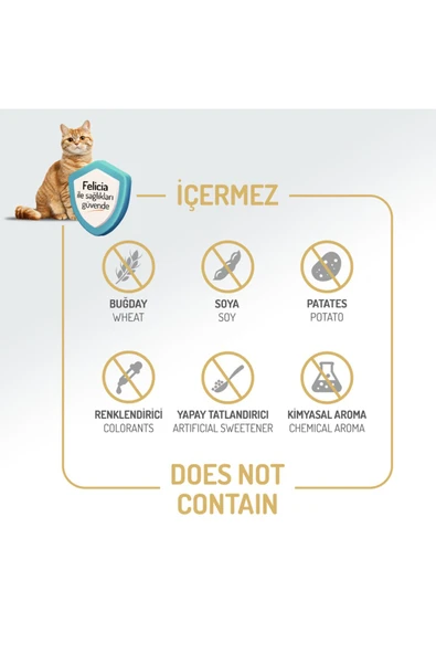 Felicia TOM&JERRYPETSHOP-2 Kg Kolajenli Kuzulu Az Tahıllı HypoAllergenic Yavru Kedi Maması - 2