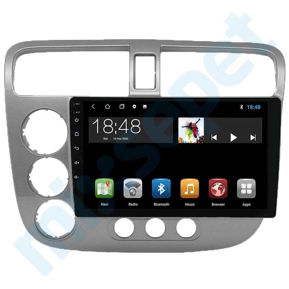 Maygo MYG-464 Serisi Honda Civic vtech 2001-2006  Model Uyumlu 4GB Ram 64GB Hafıza Qled 4+64 Carplay Android Auto Destekli Multimedya Navigasyonlu Teyp ürün görseli