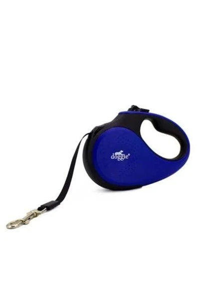 Doggie Soft Otomatik Köpek Uzatma Tasması Small Royal Mavi 15 Kg 5 Mt