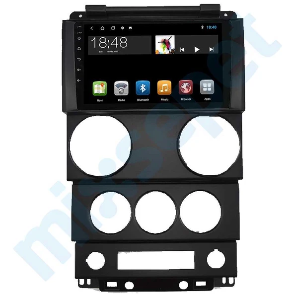 Maygo MYG-464 Serisi Jeep Wrangler Rubicon 2007-2010 Model Uyumlu 4GB Ram 64GB Hafıza Qled 4+64 Carplay Android Auto Destekli Multimedya Navigasyonlu Teyp ürün görseli