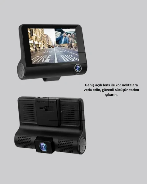 3 Kameralı Araç DVR - Resim 4