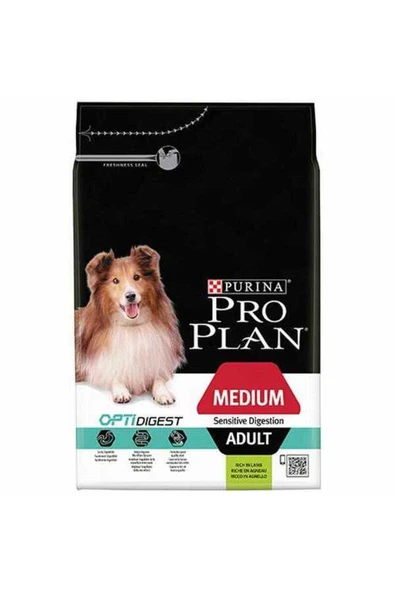 Pro Plan Pro Plan Medium Sensitive Digestion Kuzulu Ve Pirinçli Orta Irk Yetişkin Köpek Maması 3 Kg