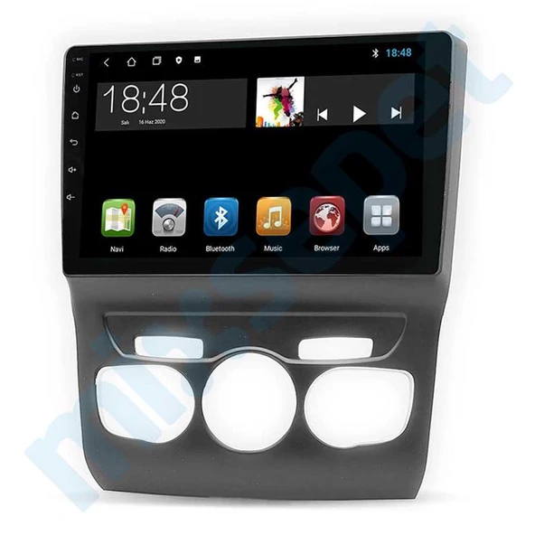 Maygo MYG-8128 Serisi Citroen C4 2012-2017 Model Uyumlu 8GB Ram 128GB Hafıza Qled Carplay Android Auto Destekli Multimedya Oem Navigasyonlu Teyp ürün görseli