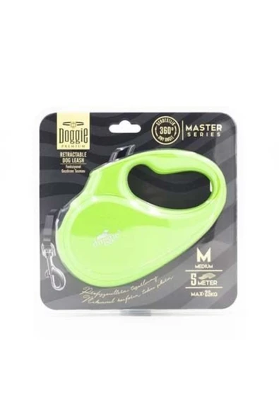 Doggie Master Otomatik Köpek Uzatma Tasması Medium Yeşil 25 Kg 5 Mt - 2