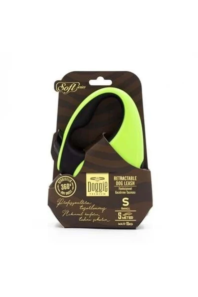 Doggie Soft Otomatik Köpek Uzatma Tasması Small Yeşil 15 Kg 5 Mt - 2