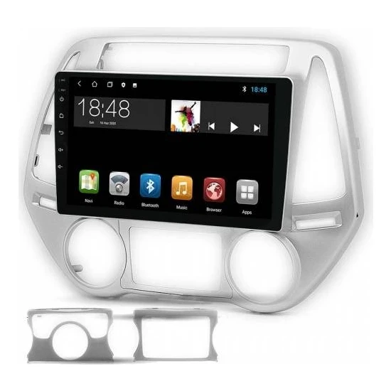 Maygo MYG-464 Serisi Hyundai İ20 2008-2013 Model Uyumlu 4GB Ram 64GB Hafıza Qled Carplay Android Auto Destekli Multimedya Oem Navigasyonlu Teyp ürün görseli