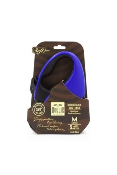 Doggie Otomatik Köpek Tasması Soft Seri M Blue