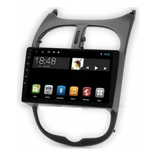 Maygo MYG-464 Serisi Peugeout 206 2007-2014 Model Uyumlu 4GB Ram 64GB Hafıza Qled Carplay Android Auto Destekli Multimedya Oem Navigasyonlu Teyp ürün görseli