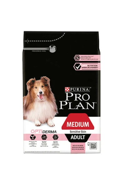 Pro Plan Pro Plan Adult Medium Sensitive Skin Somonlu Orta Irk Yetişkin Köpek Maması 3 Kg - 2