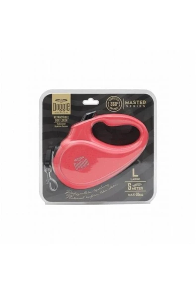 Doggie Master Otomatik Köpek Uzatma Tasması Large Pembe 50 Kg 5 Mt - Petshopundan