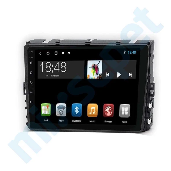 Maygo MYG-8128 Serisi Volkswagen Polo Caravelle Transporter 2018-2020 Model Uyumlu 8GB Ram 128GB Hafıza Qled 8+128 Carplay Android Auto Destekli Multimedya Navigasyonlu Teyp ürün görseli