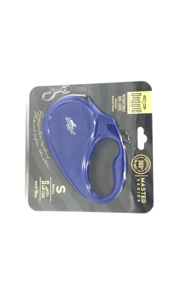 Doggie Master Seri Otomatik Makaralı Köpek Gezdirme 15 Kg / 5 M Mavi - 2