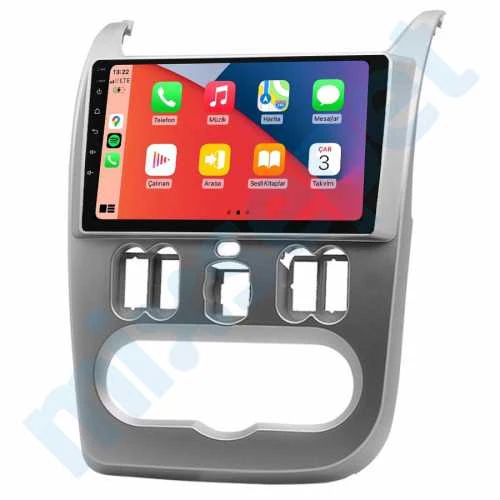 Dacia Duster 2010-2013 4 GB Ram 64 GB Hafıza Qled 9 İnç Android Auto ve CarPlay Multimedya Sistemi ürün görseli