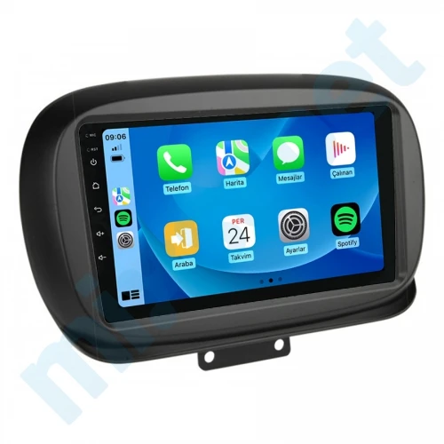 Fiat 500X 2014-2022 8 GB Ram 128 GB Hafıza Qled 9 İnç Android Auto ve CarPlay Multimedya Sistemi ürün görseli